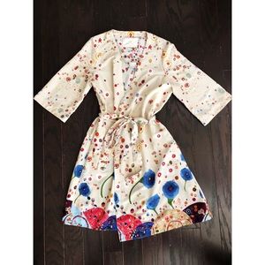 Anthropologie floral robe